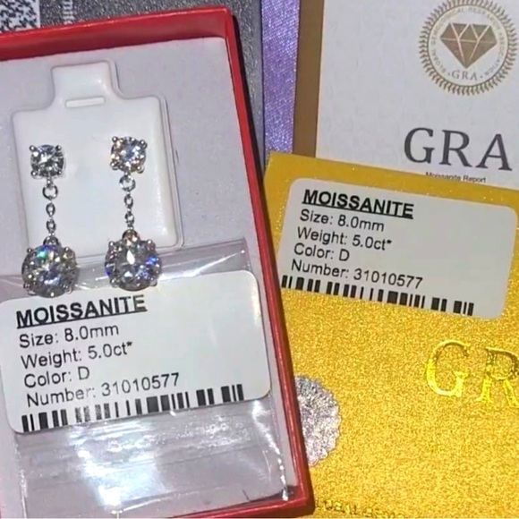 Jewelry - Moissanite Dangle Earrings